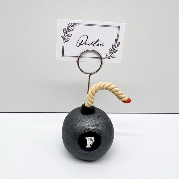 Handmade F-Bomb Paperweight & Photo Holder – Funny Polymer Clay Desk Gift - Picture 5 of 16